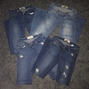 Lot of 4 Hollister Jeans